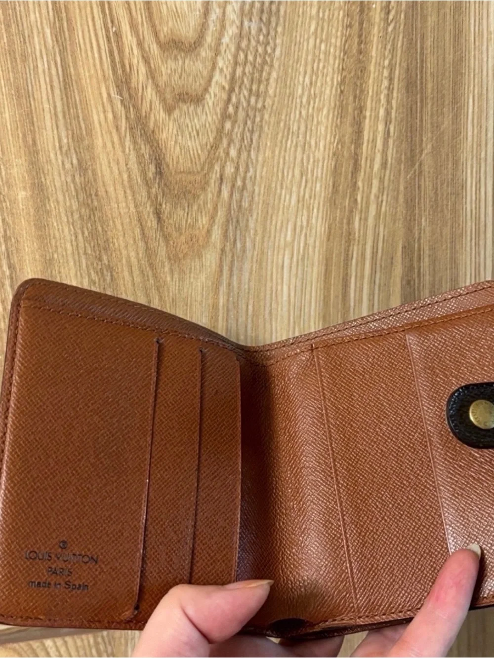Louis Vuitton Monogram Canvas Brown and Gold Card Holder Wallet